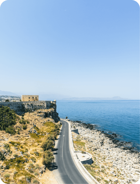 Autowize Chania Car Rental road i n chania picture